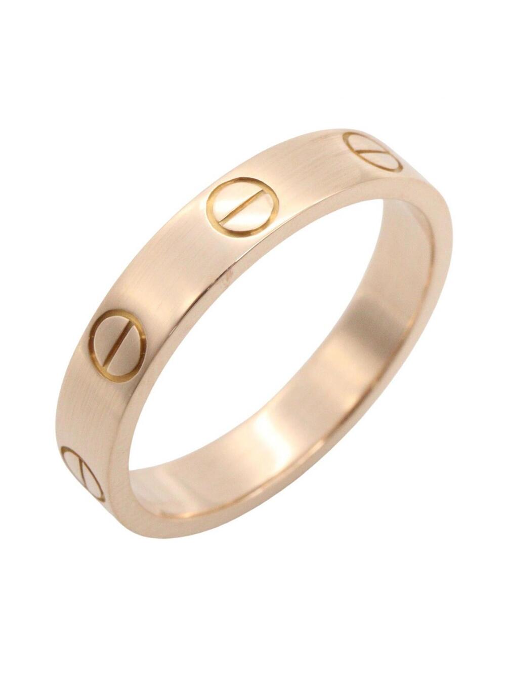 Cartier Mini Love Ring 18Kpg Pink Rose #334717C13B